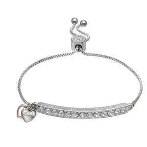 NWOT Crystal Bar Bracelet "Mother Daughter"